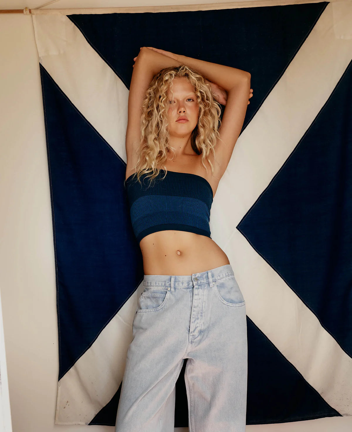 M19 TUBE WOOL CROP - NAVY