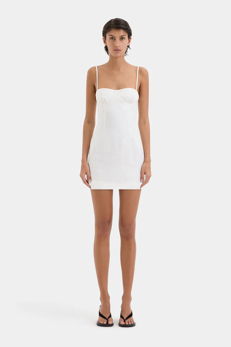 ALESSANDRA MINI DRESS - IVORY