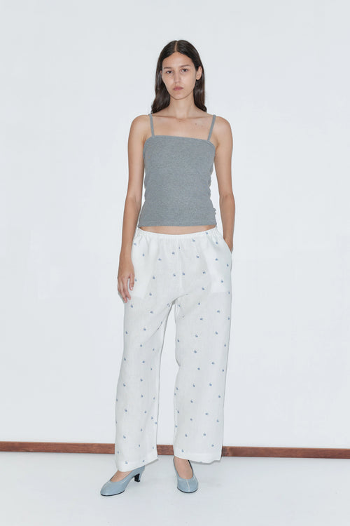 (PRE-ORDER) EASE TROUSER - FLORAL BLUE