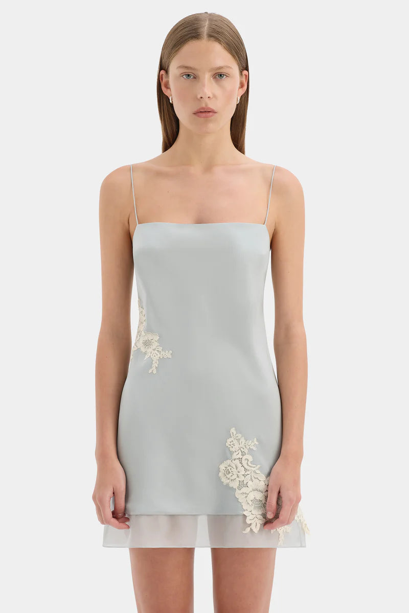 (PRE-ORDER) NORIA MINI DRESS - POWDER BLUE