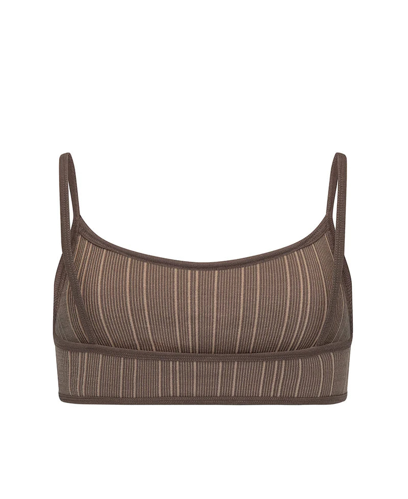 ELBA WOOL BRALET - MOCHA