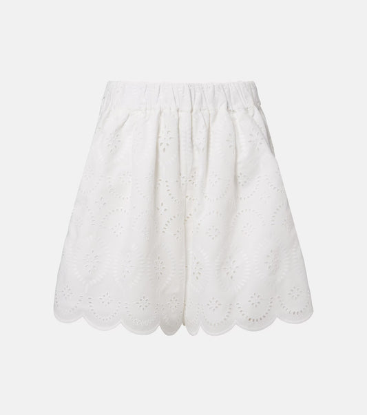 FONDACO SHORT - BIANCA BROIDERIE WHITE