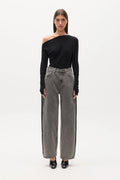 GISELLE KNIT TOP - BLACK