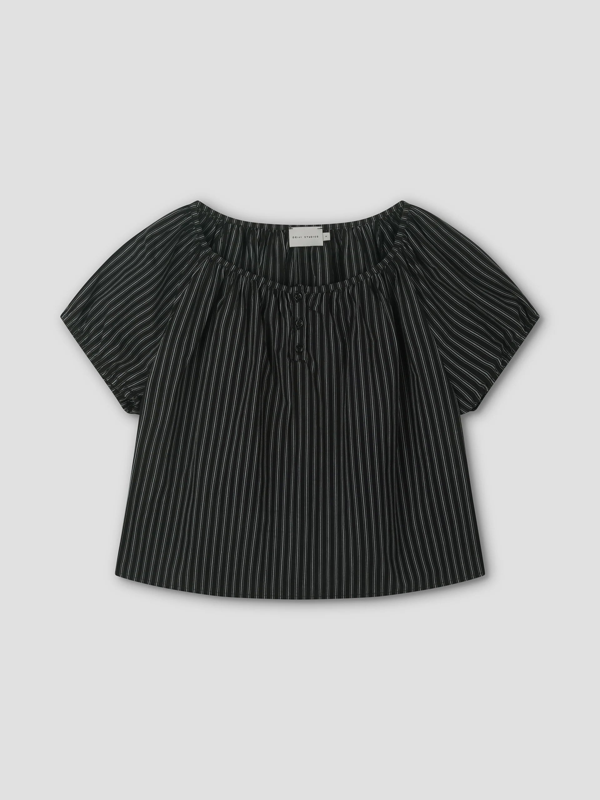 POPLIN T SHIRT - MONO STRIPE