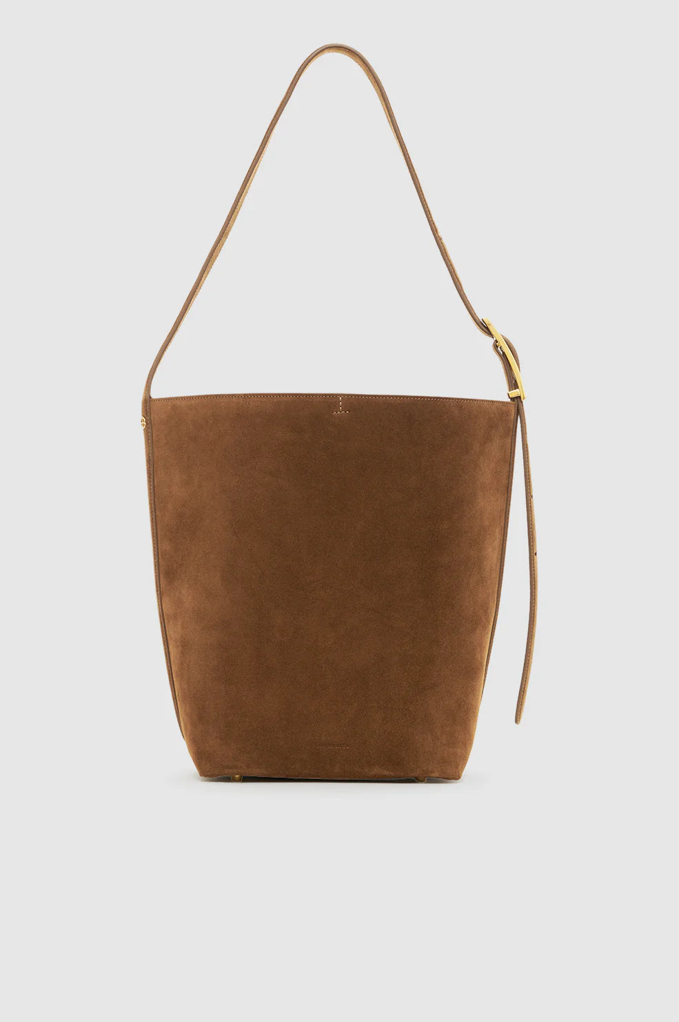 ELLY MEDIUM BUCKET BAG - SUEDE TOBACCO