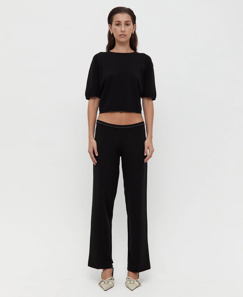 LOW RISE JONI PANT - BLACK