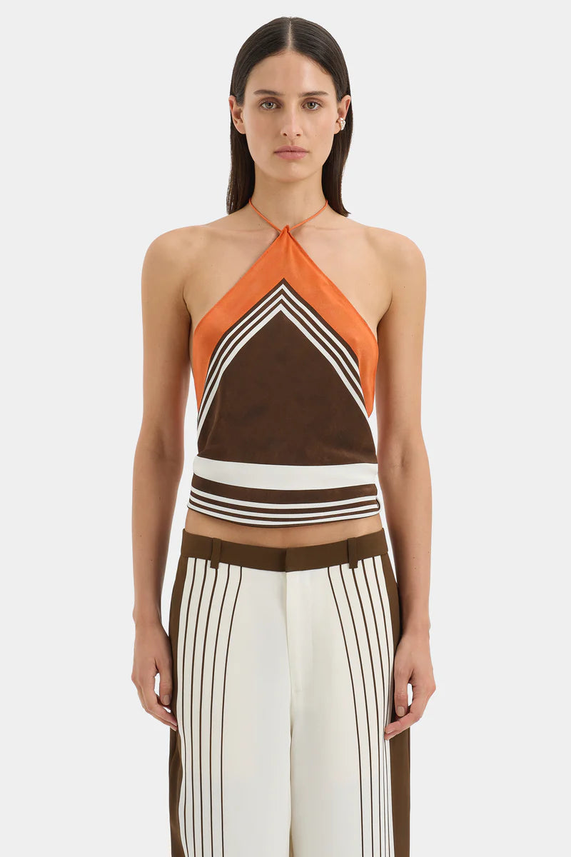 DESTINO TAILORED PANT - PACHA STRIPE