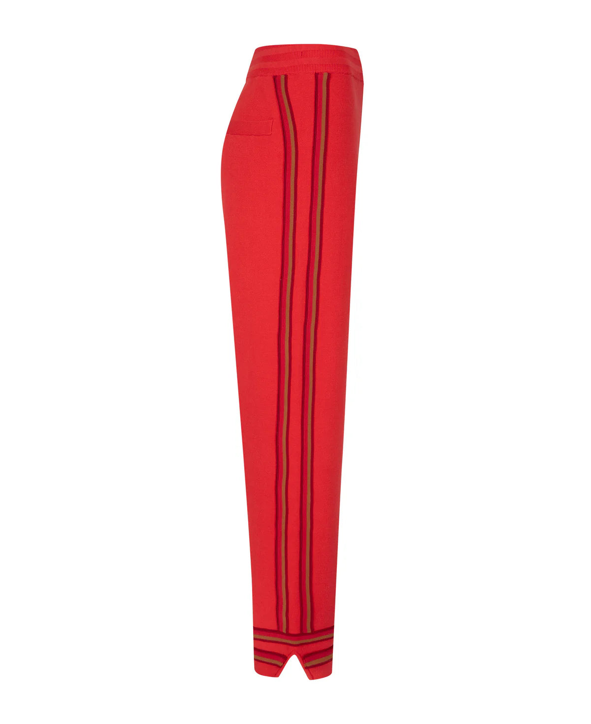 ORGANIC MOTLEY TRACK PANT - CRIMSON