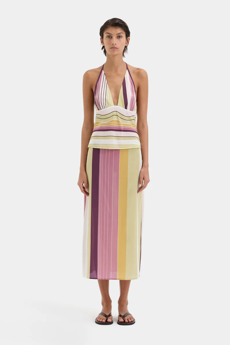 FONTANA HALTER CAMI - ELISA STRIPE