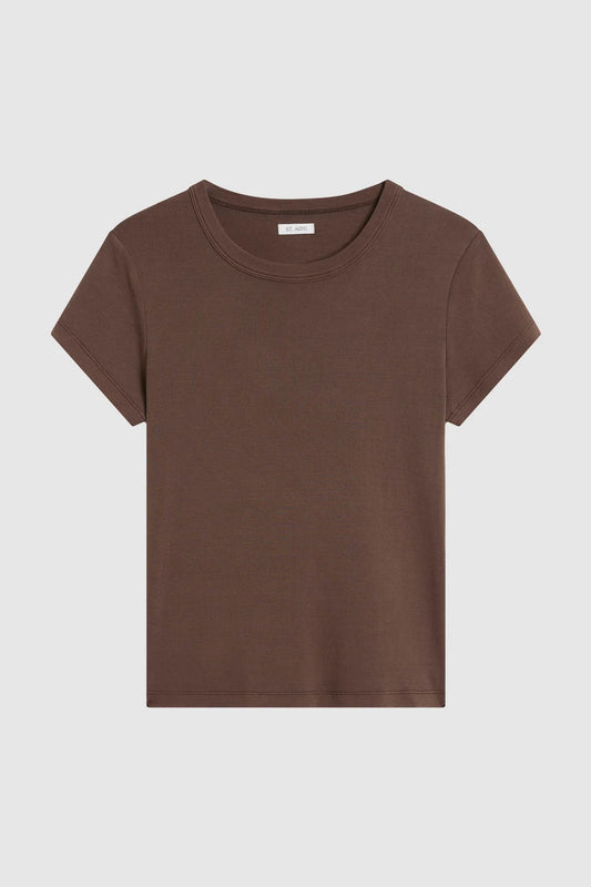 (PRE-ORDER) ORGANIC COTTON BABY TEE - FUDGE