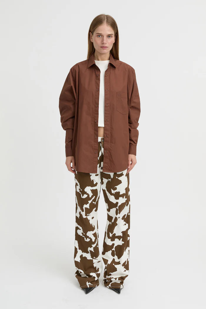 YVAINE SHIRT - BROWN