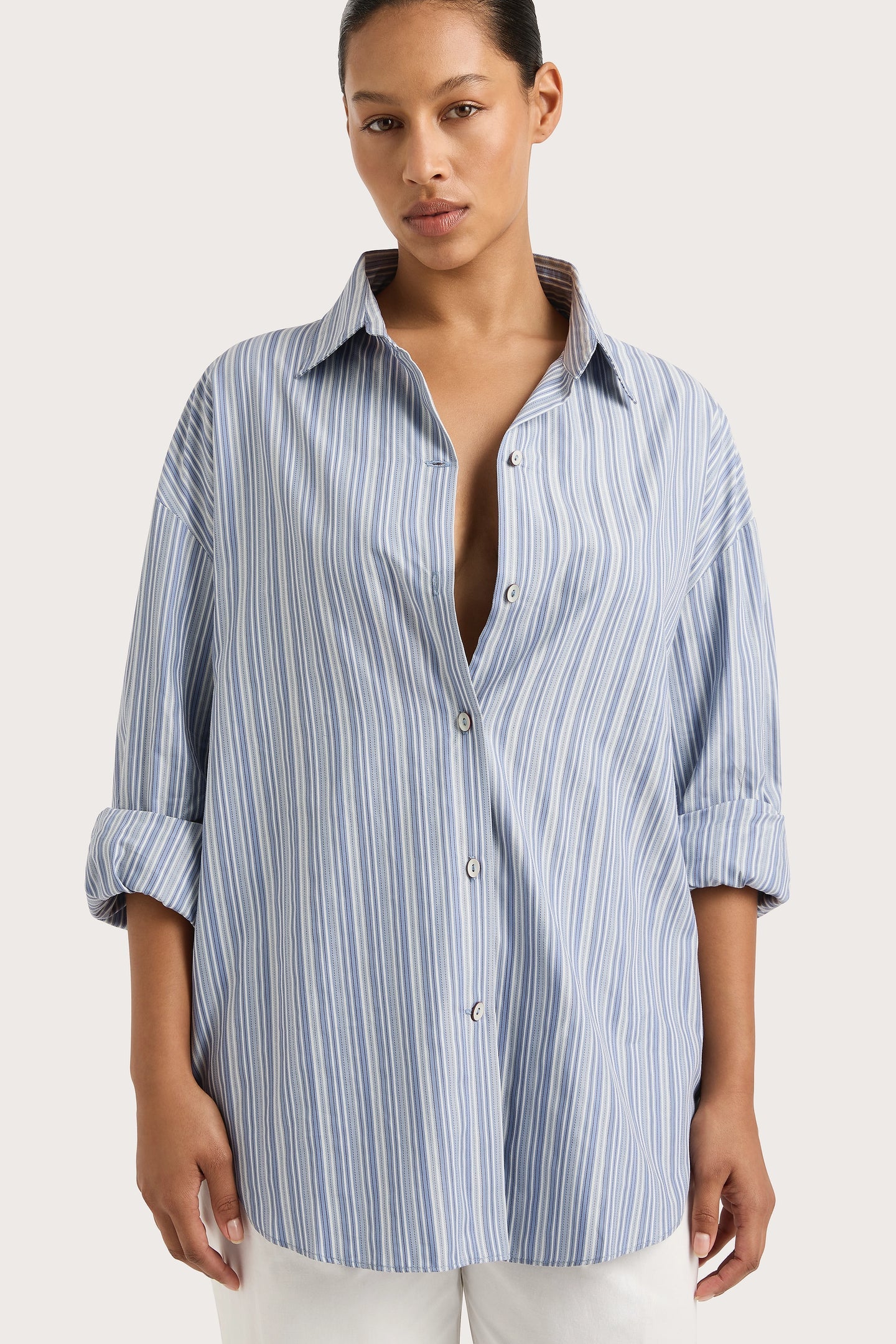 EN VAU SHIRT - BLUE STRIPE