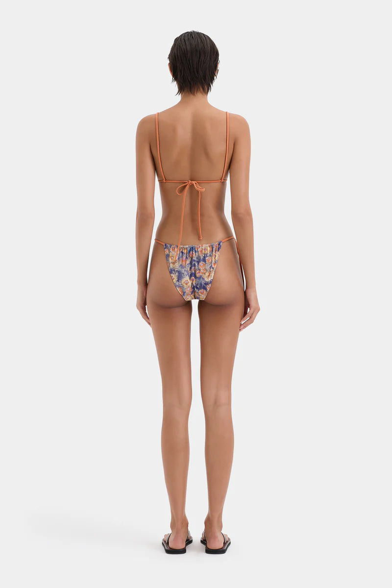 FIORE STRING TRIANGLE TOP - PETALO SCURO