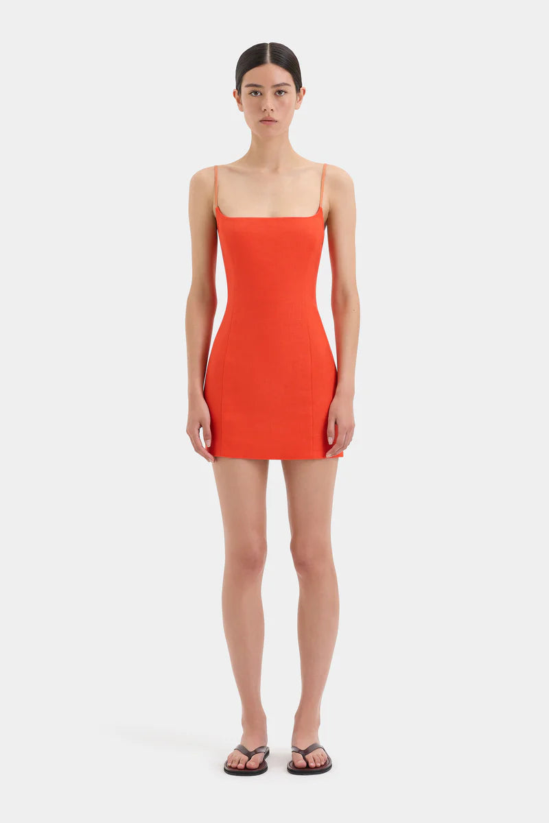 PANETTONE MINI DRESS - TANGERINE