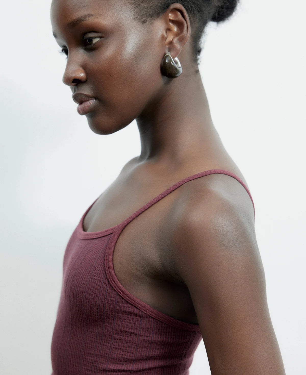 (PRE-ORDER) PINSTRIPE WOOL BODYSUIT - MULBERRY