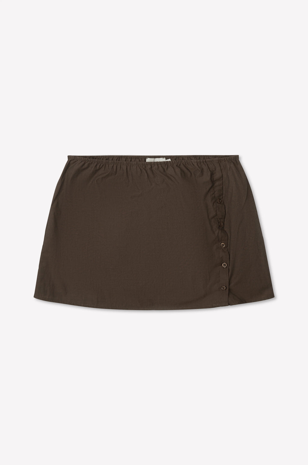 PLEAT SPLIT SKIRT - TOAST