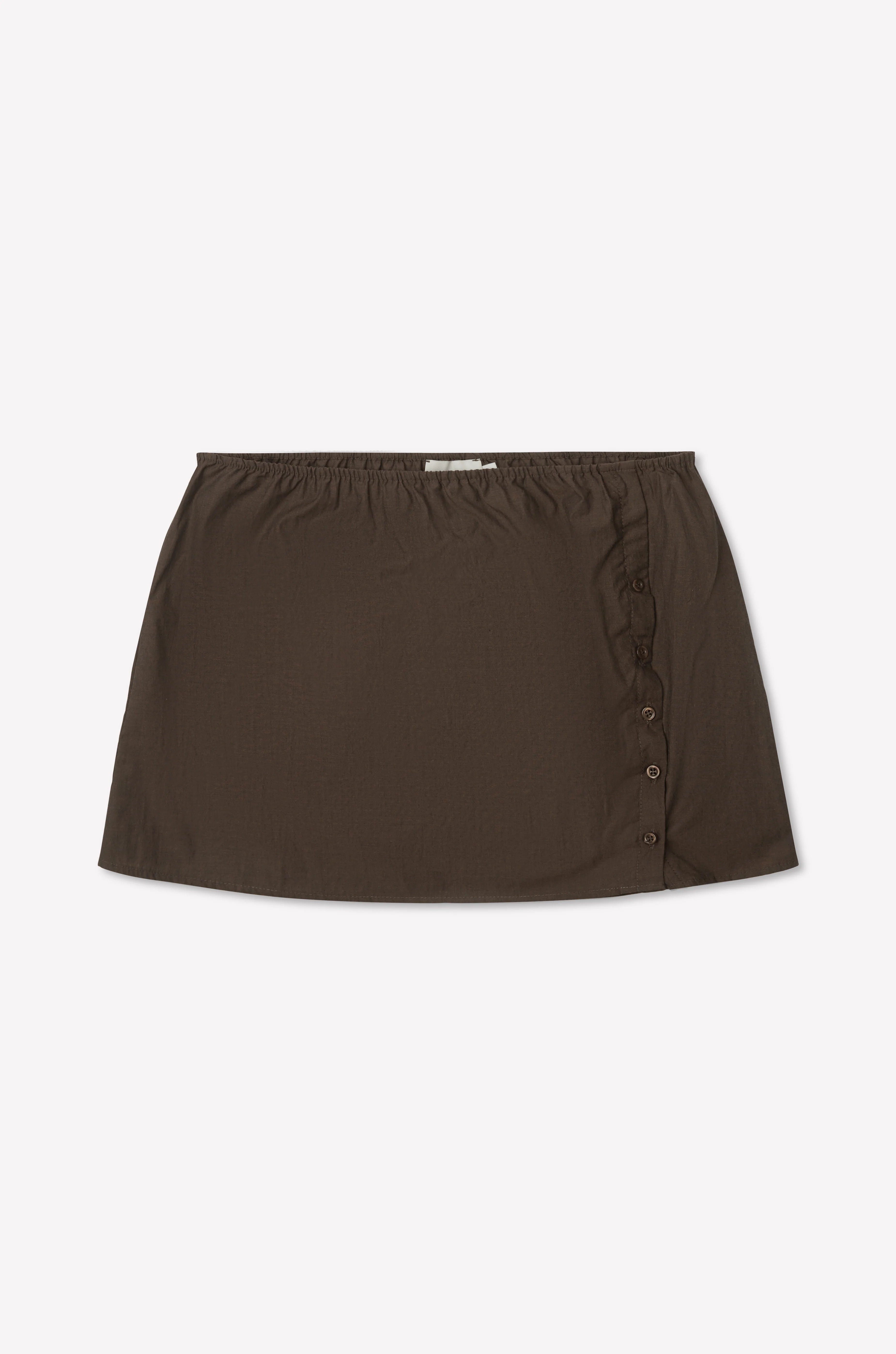 (PRE-ORDER) PLEAT SPLIT SKIRT - TOAST