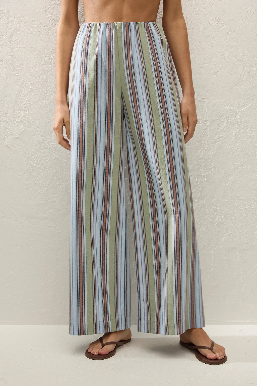 LANE PANT - AGUA STRIPE BLUE