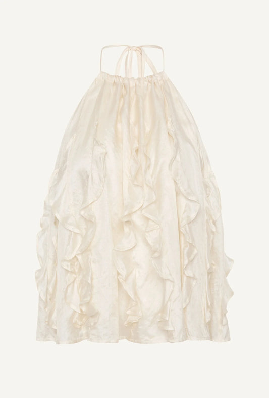 JELLYFISH RUFFLE TOP - PEARL