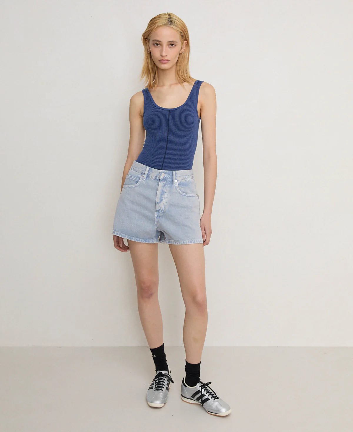 M19 CLASSIC WOOL BODYSUIT - DENIM