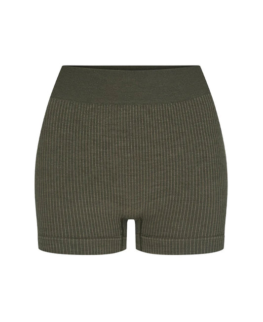 CLASSIC WOOL MICRO SHORT - GROVE