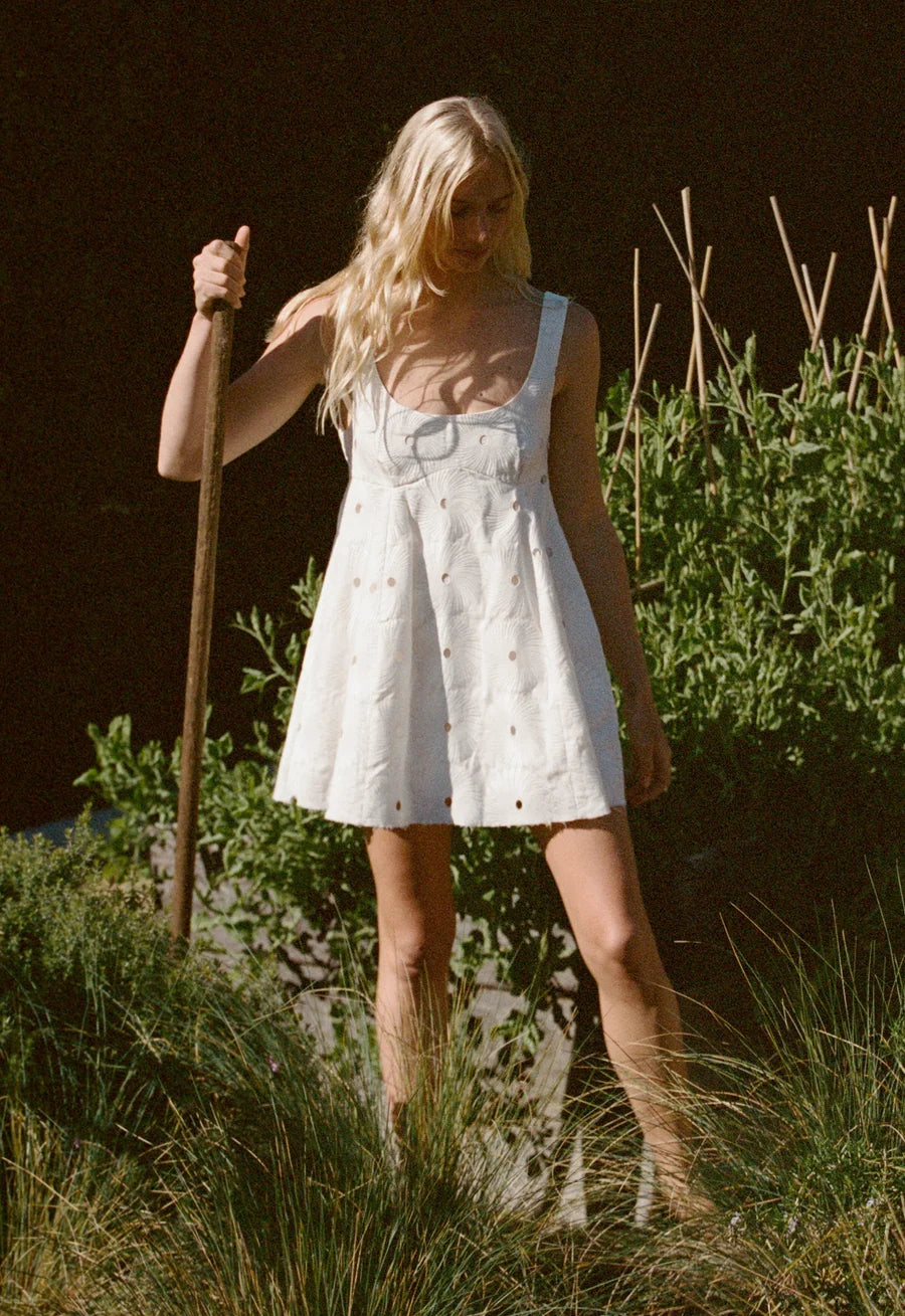 DRESS THAT ALL THE BAD BOYS LIKE 2.0 - EMBROIDERED WHITE