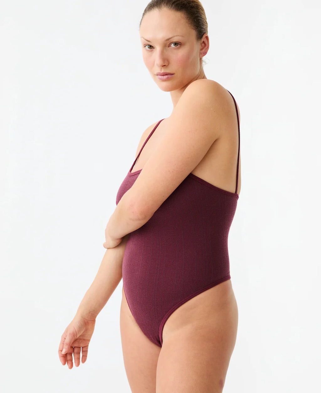 PINSTRIPE WOOL BODYSUIT - MULBERRY