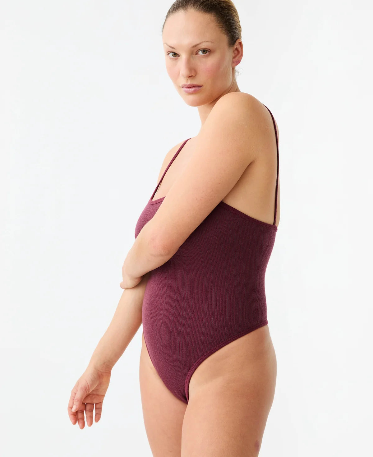 PINSTRIPE WOOL BODYSUIT - MULBERRY