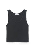 BLONDIE STRUCTURED RIB TANK - BLACK