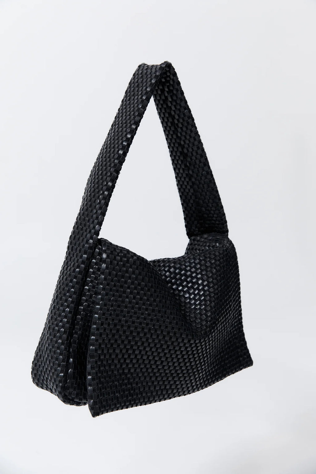 LATTICE EVERYDAY SATCHEL - BLACK