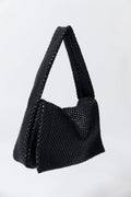 LATTICE EVERYDAY SATCHEL - BLACK
