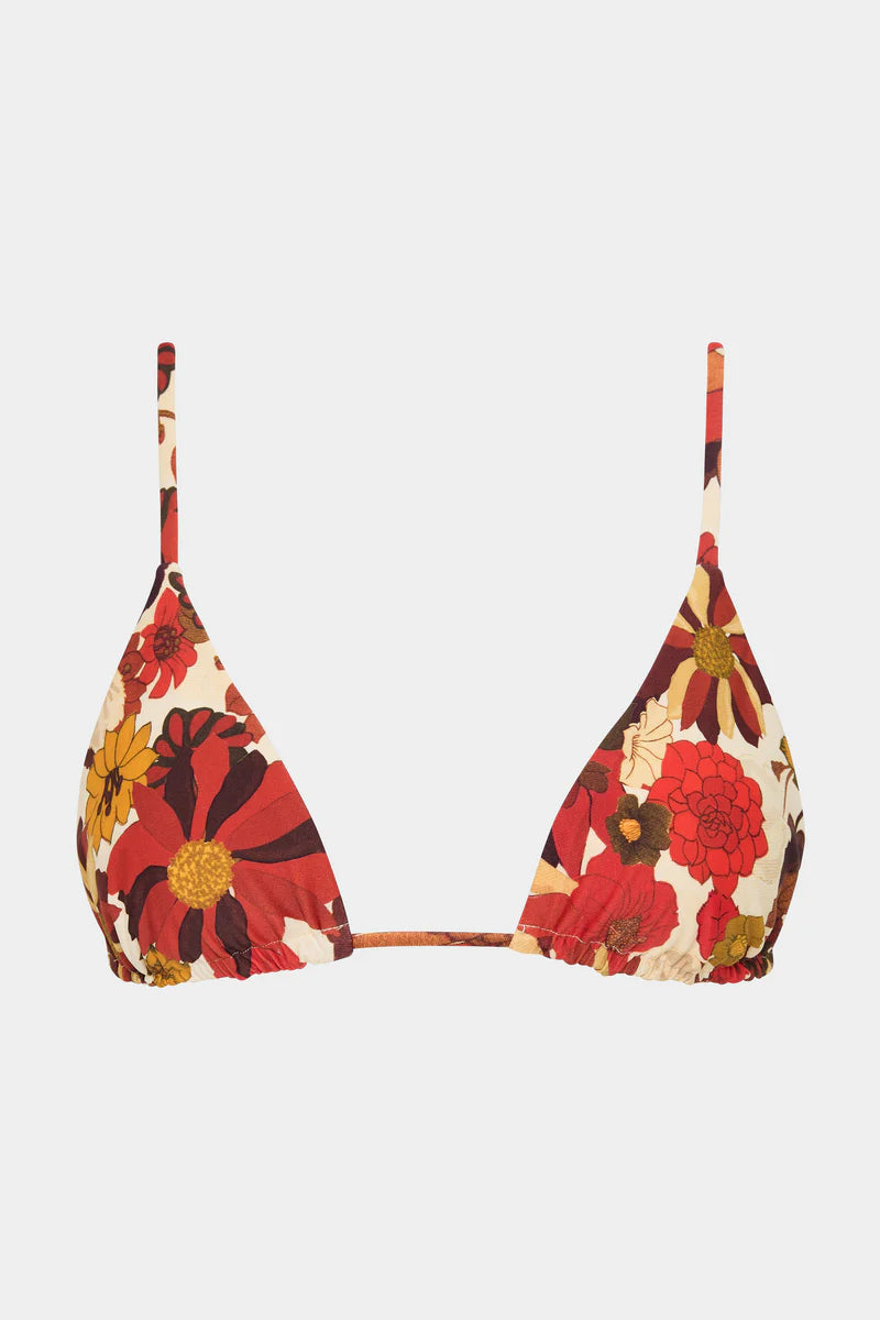 CASTELLA STRING TRIANGLE TOP - FLORA ROSSO