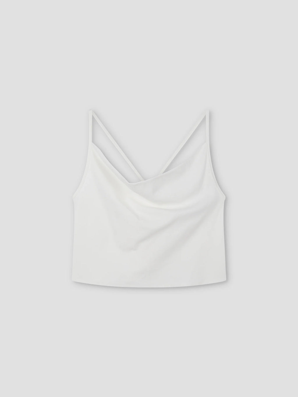 DRAPE JERSEY TOP - WHITE