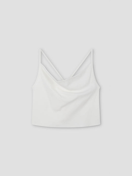 (PRE-ORDER) DRAPE JERSEY TOP - WHITE