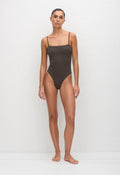PETITE SQUARE MAILLOT - POLKA DOT CHOCOLATE