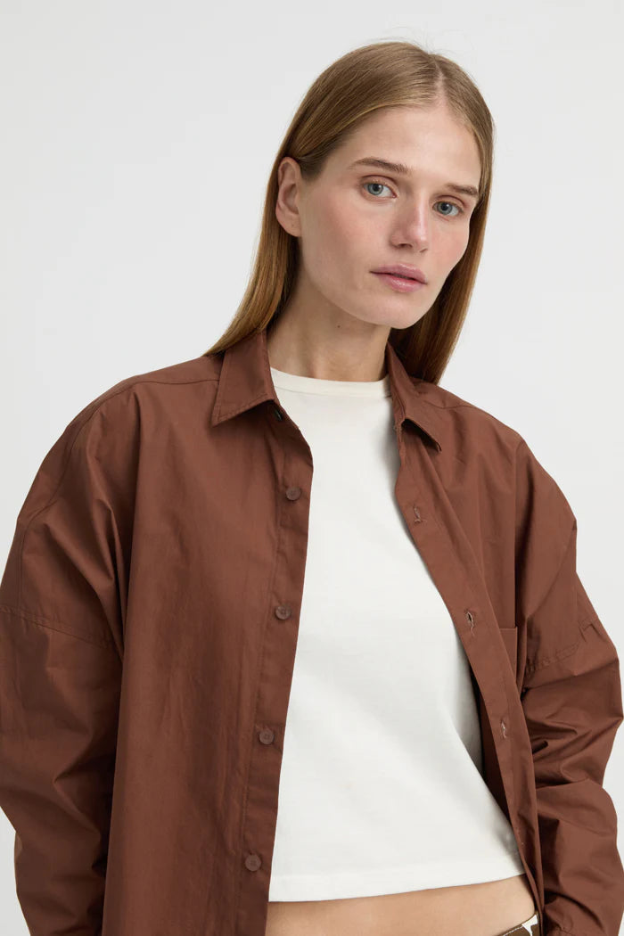 YVAINE SHIRT - BROWN