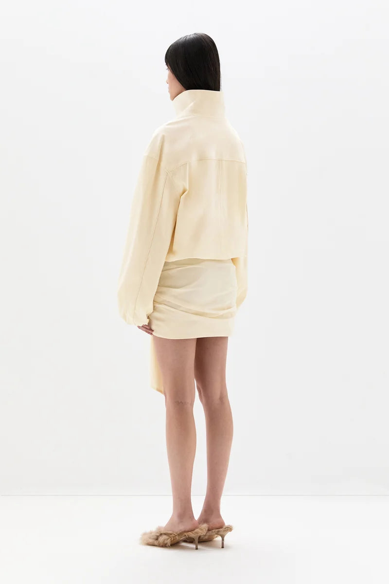 (PRE-ORDER) ARLA BOMBER JACKET - CREAM