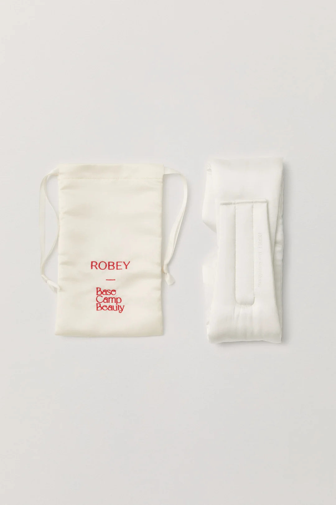 BCB X ROBEY MULBERRY SILK SLEEP EYE MASK - WHITE