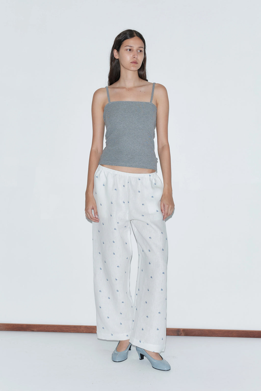 EASE TROUSER - FLORAL BLUE