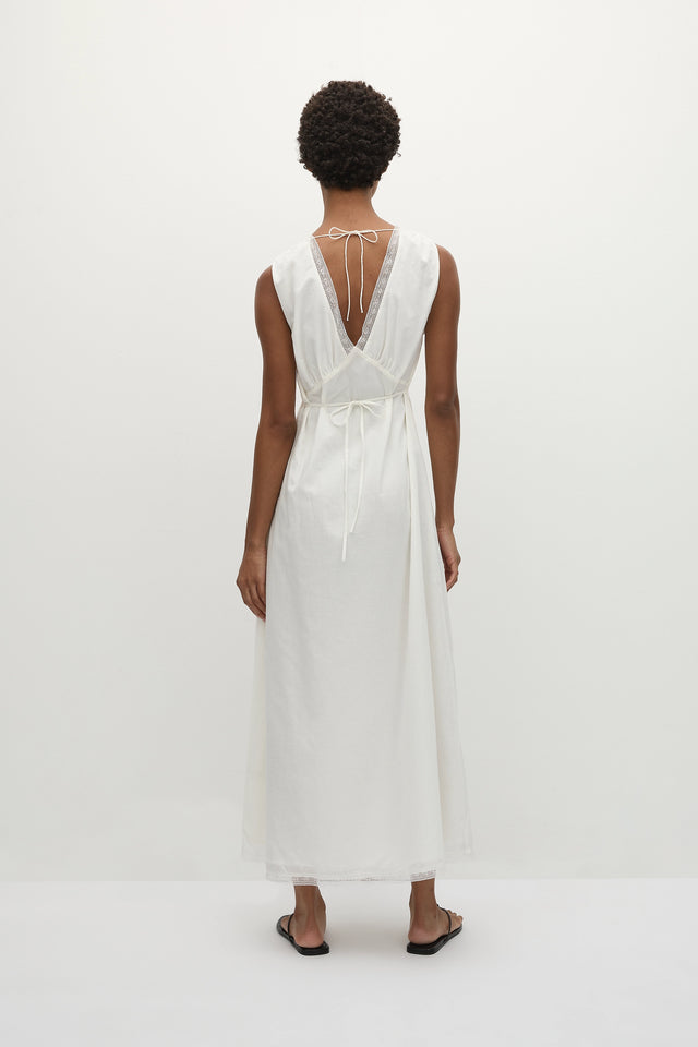 DENISE MAXI DRESS - WHITE