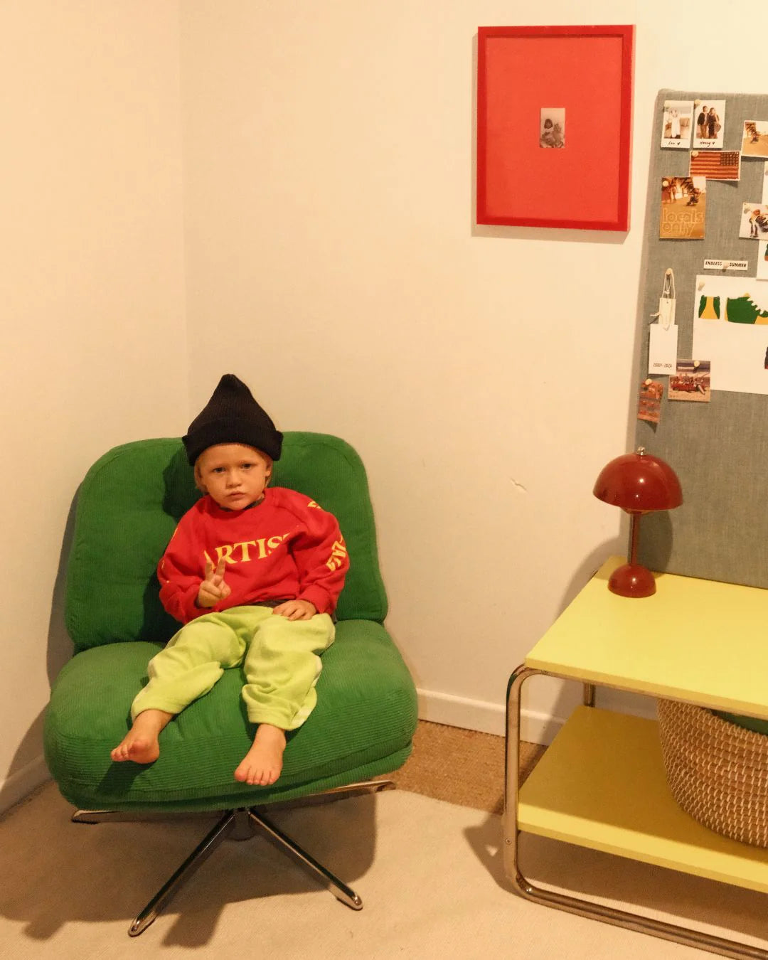 ARTIST PULLOVER - RACER RED / YELLOW