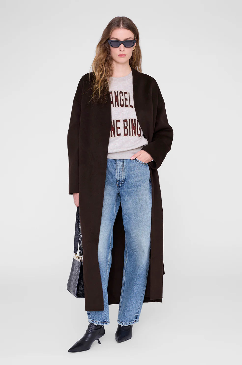 HARRY SHRUNKEN SWEATSHIRT LA - OATMEAL MELANGE