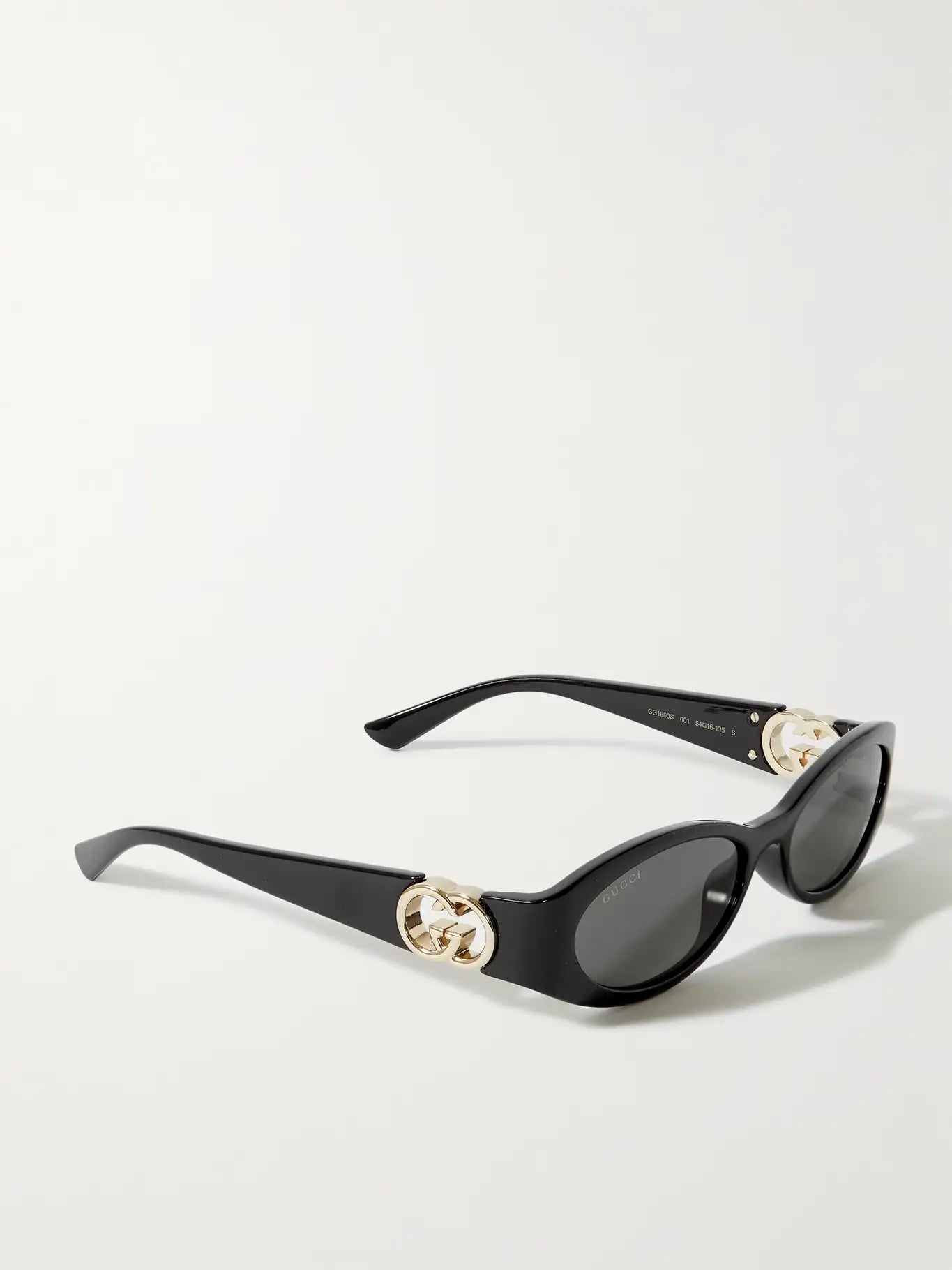 GUCCI OVAL SUNGLASSES GG1660S001 - BLACK