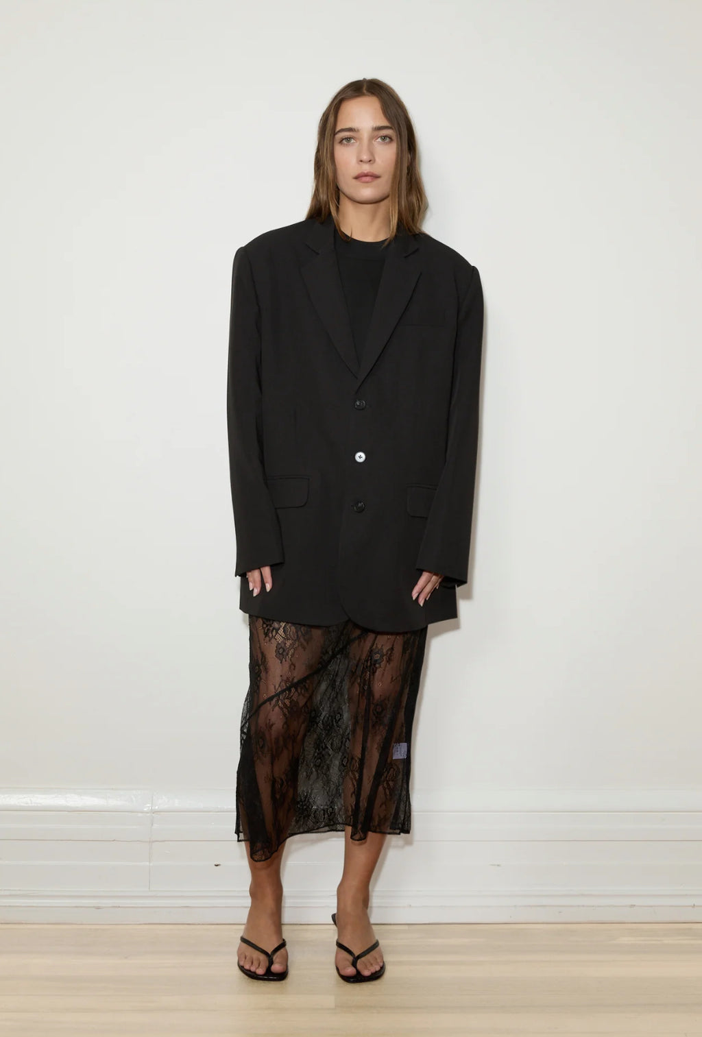 BOYFRIEND BLAZER - BLACK