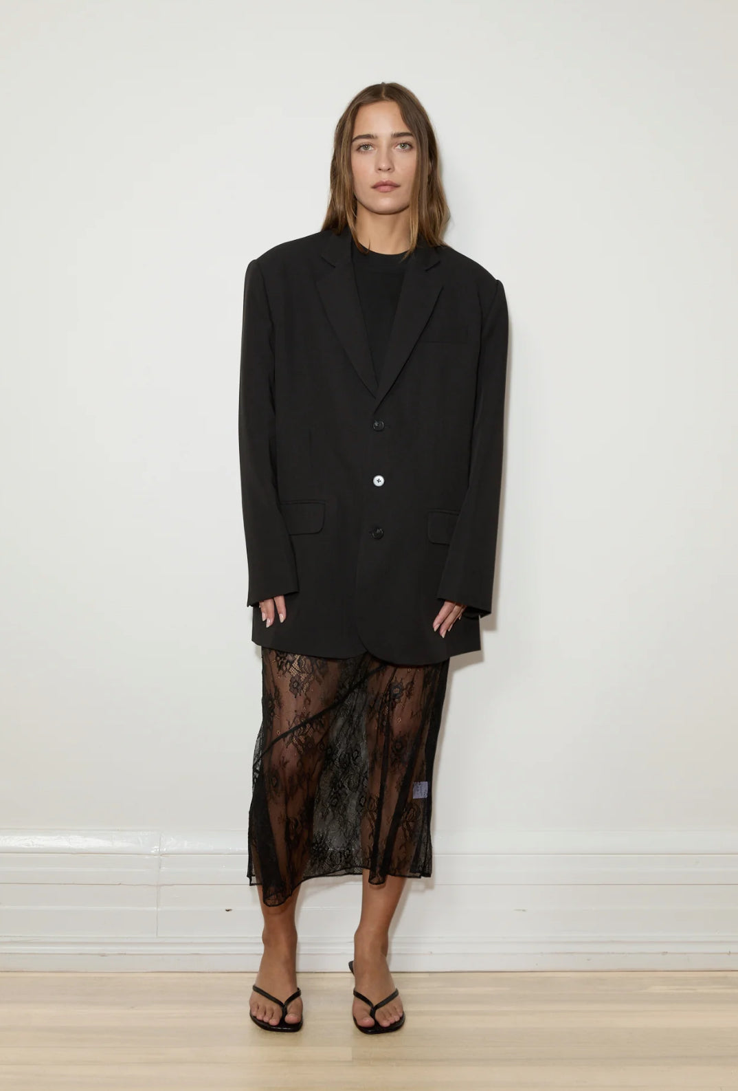 BOYFRIEND BLAZER - BLACK
