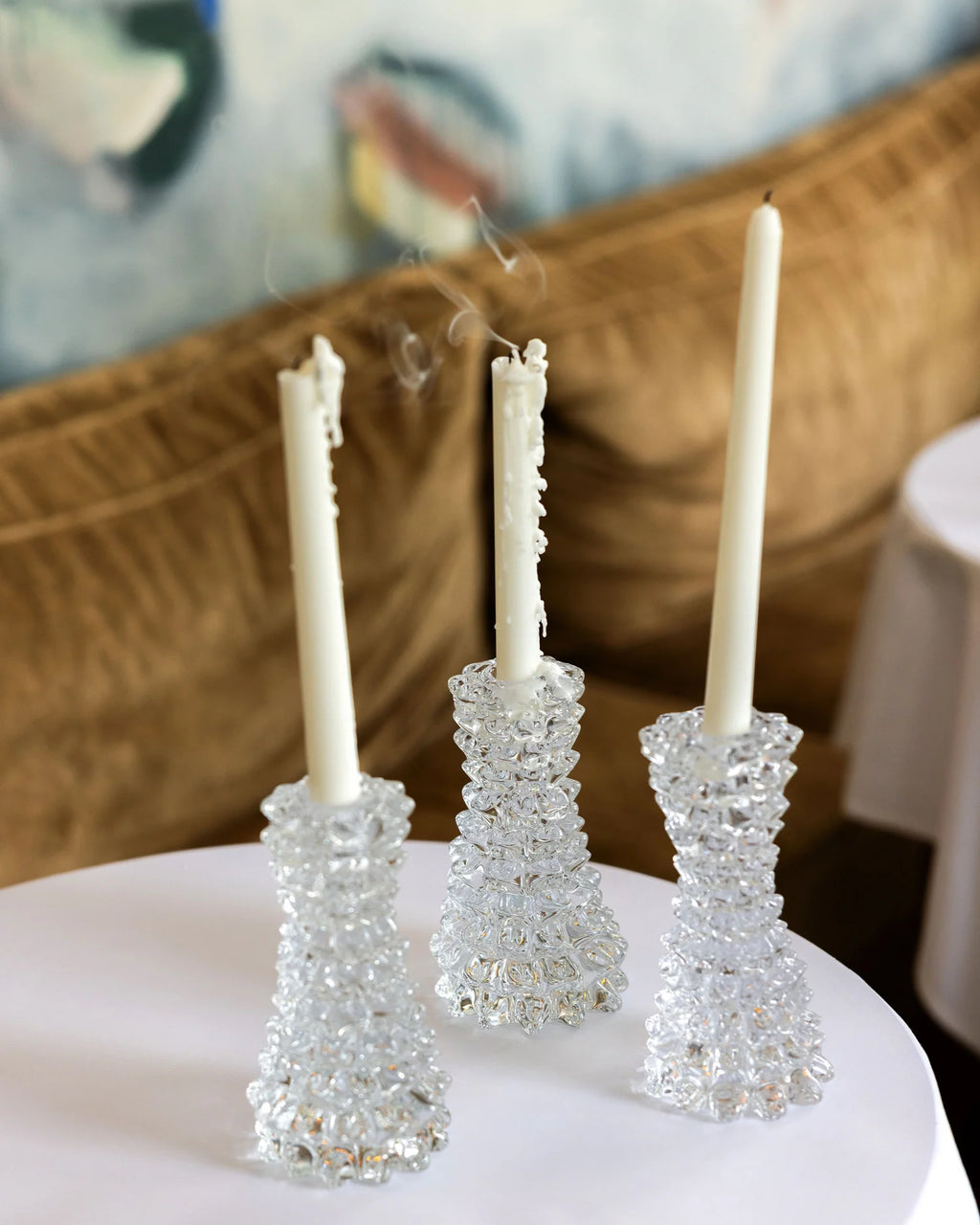 (PRE-ORDER) FIAMMA CANDLESTICK - CLEAR