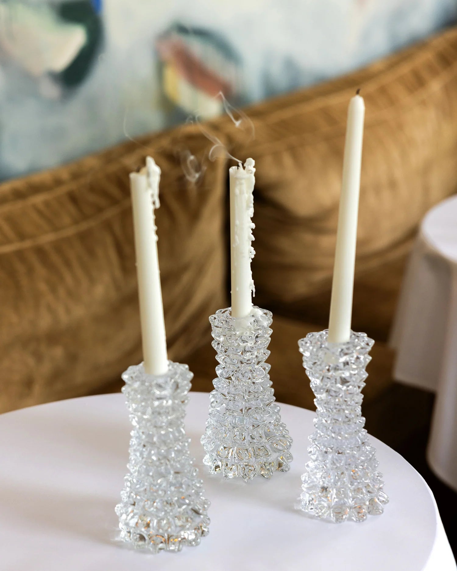 (PRE-ORDER) FIAMMA CANDLESTICK - CLEAR