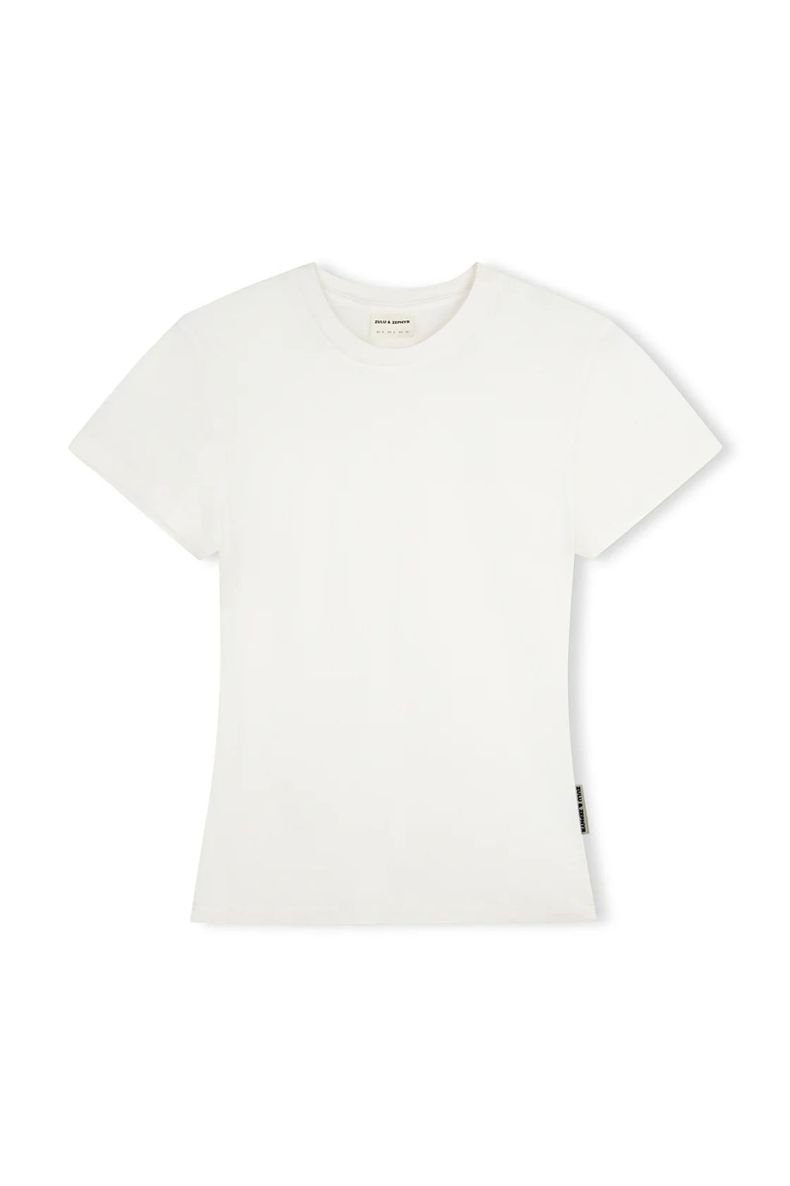 RIB HEMP JERSEY T SHIRT - WHITE