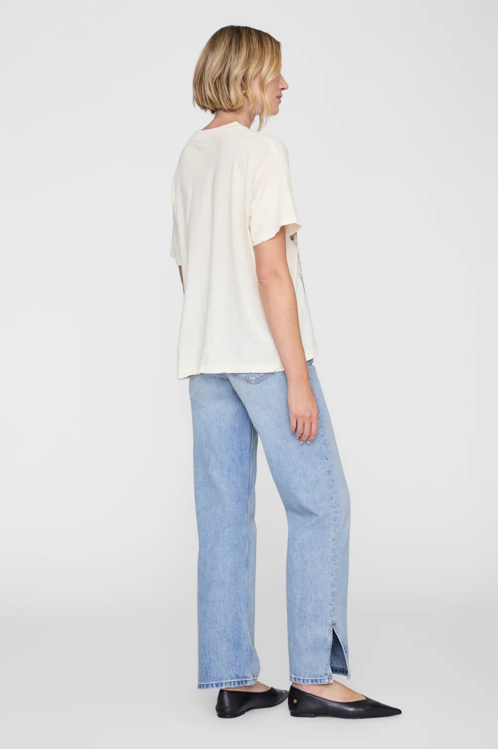CADE TEE WILDFLOWERS - OFF WHITE