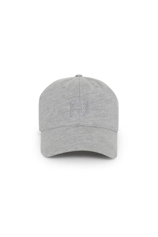 JEREMY BASEBALL CAP FRAMED MONOGRAM - HEATHER GREY